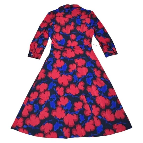 Banana Republic FLORAL Lightweight Summer Business Casual Cute Long Dress Size 2 - Picture 3 of 4